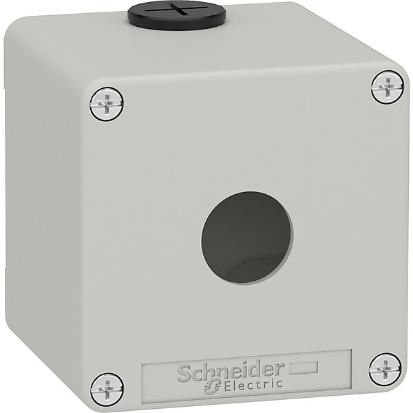 Schneider Electric Leergehäuse XAP, Metall grau, für 1x22mm XAPD1501